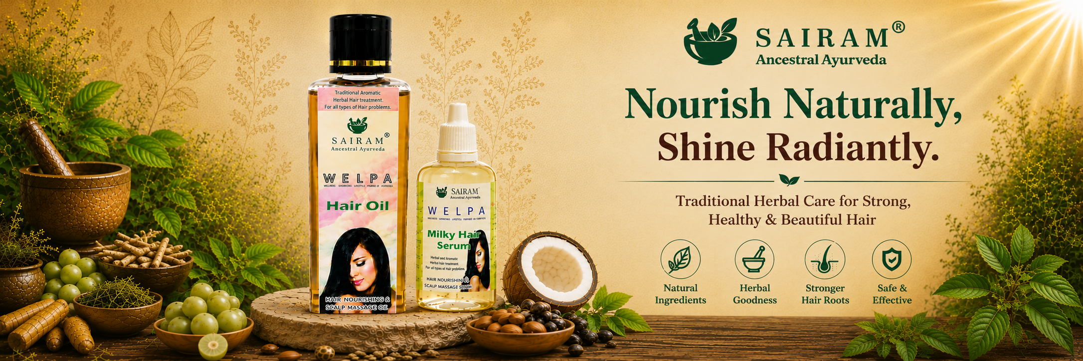 SaiRam Herbals Banner 2